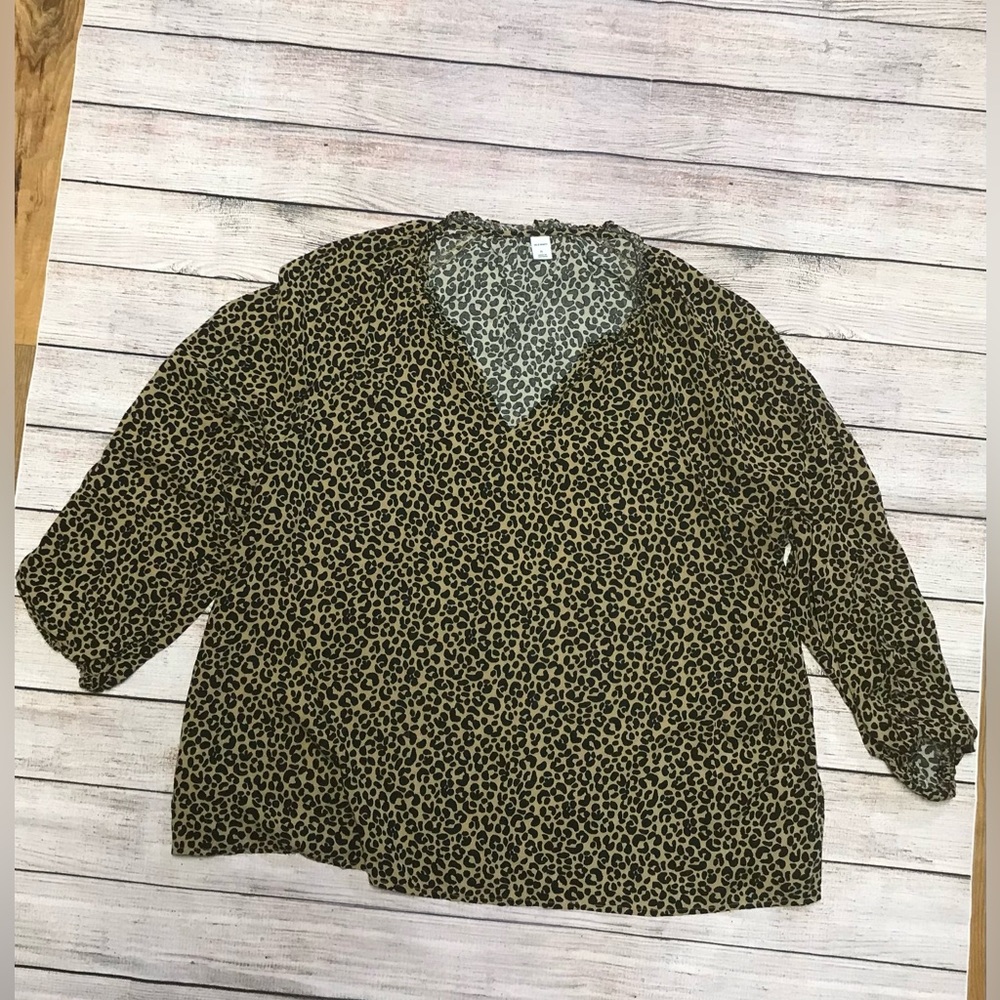 Old Navy Leopard Print Blouse